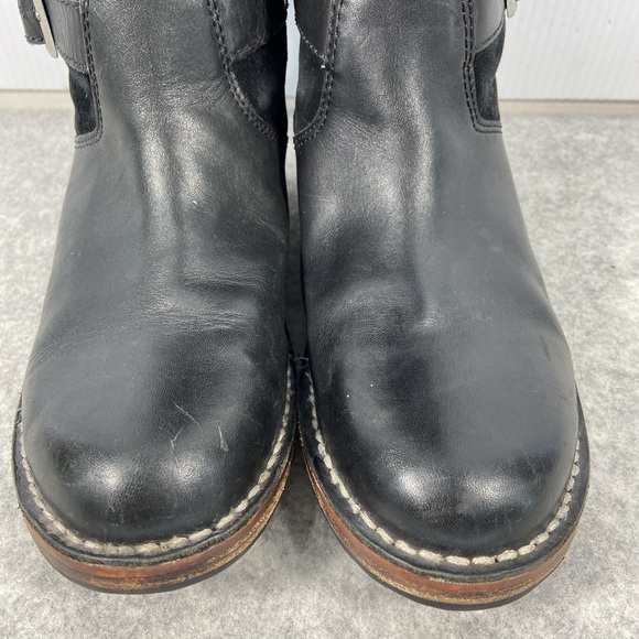 UGG Dunwich Knee High Tall Black Suede Leather Winter Riding Boot Womens Size 7 - Picture 6 of 16